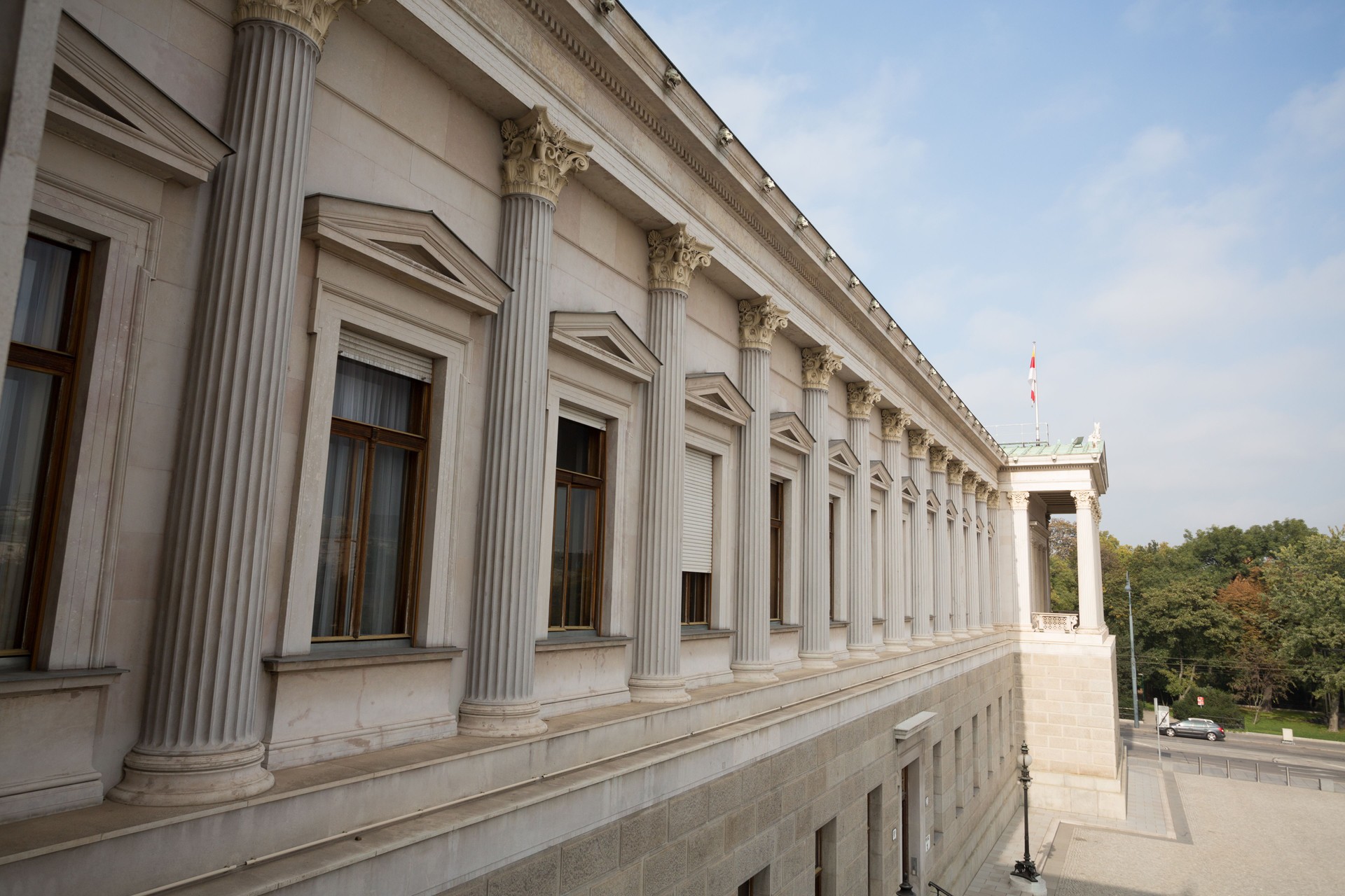 Le bâtiment du Parlement autrichien à Vienne, Autriche